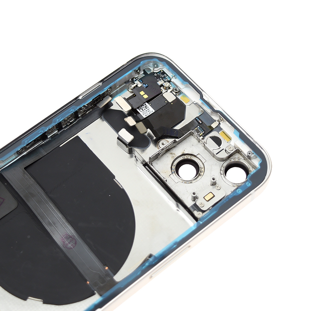 AMPLUS Rear Housing with Full Set Parts for iPhone 13 -White