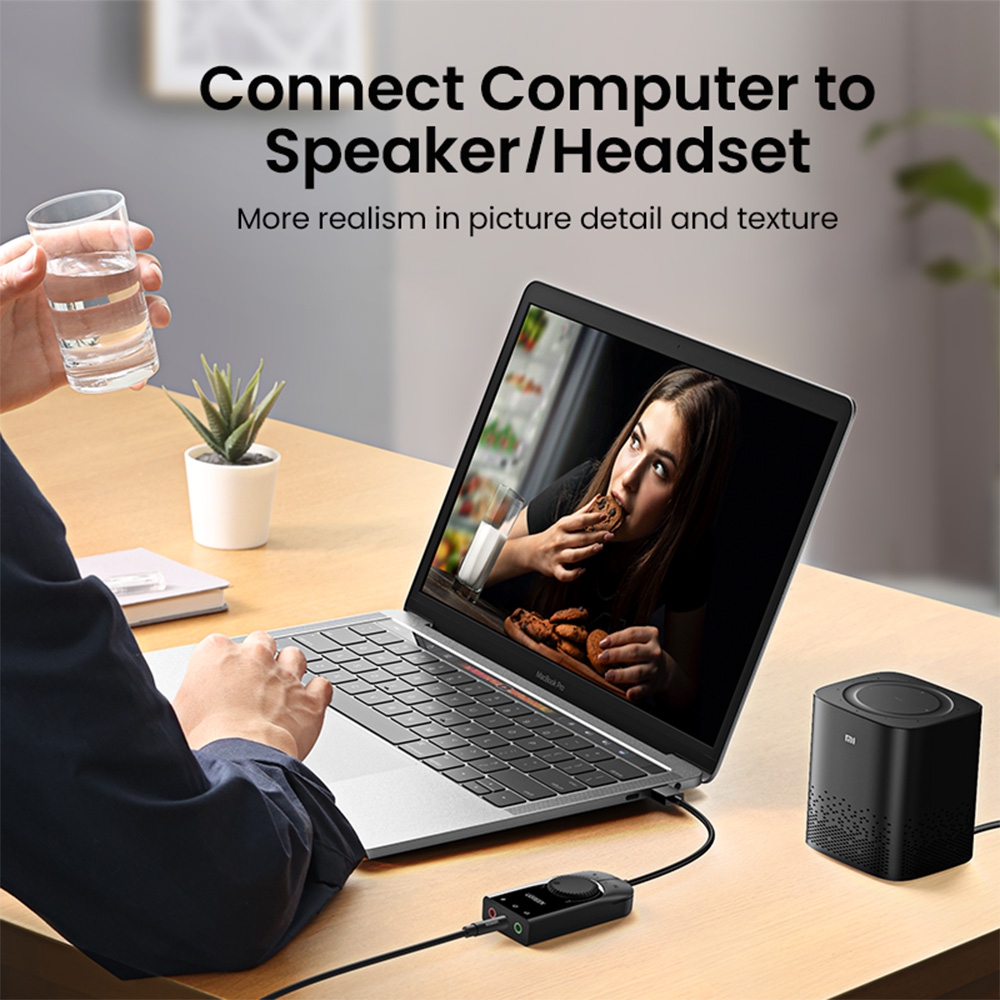 UGREEN CM129 USB External Stereo Sound Adapter 15cm