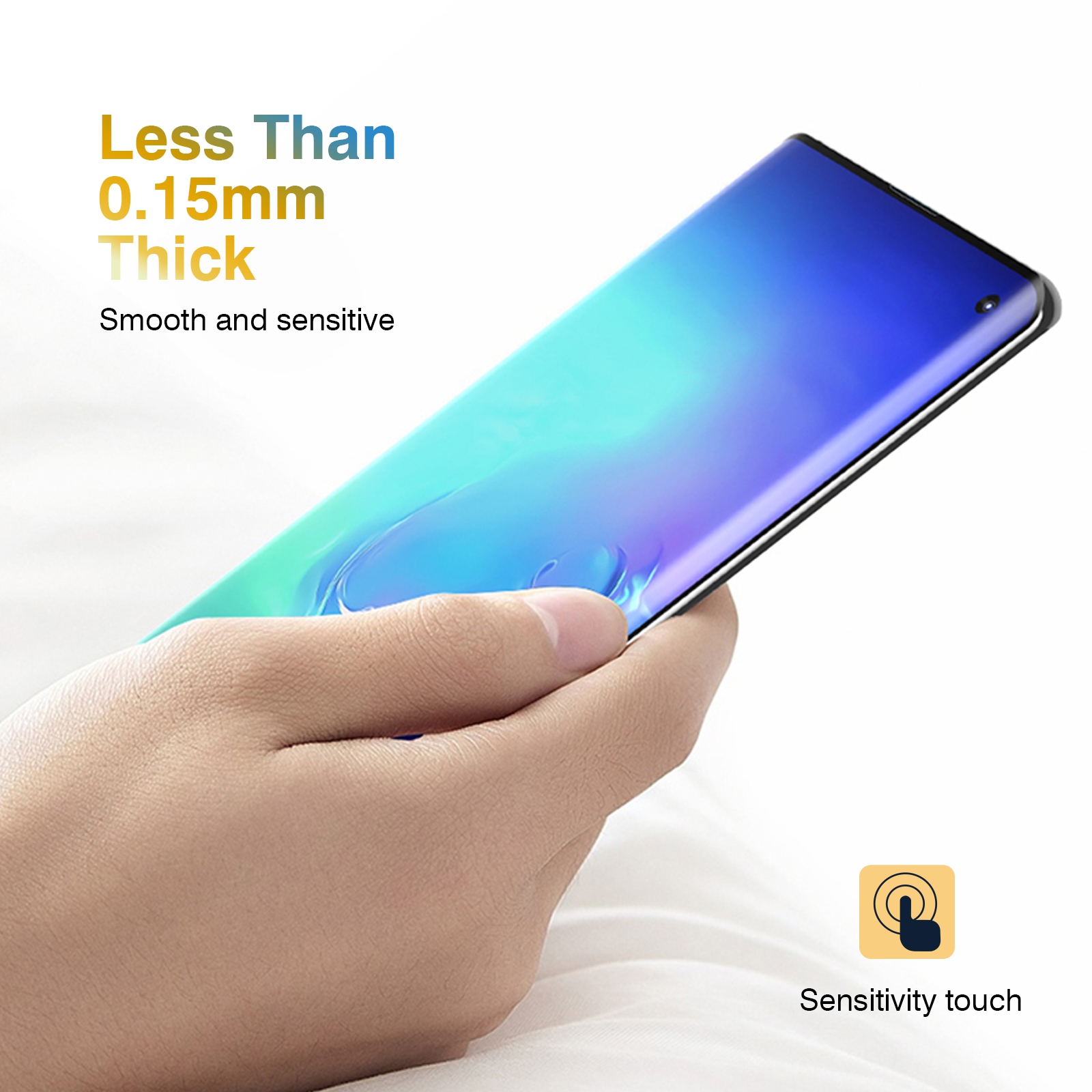 3D Full coverage Tempered Glass Screen Protector FINGERPRINT UNLOCK for Samsung Galaxy S10E