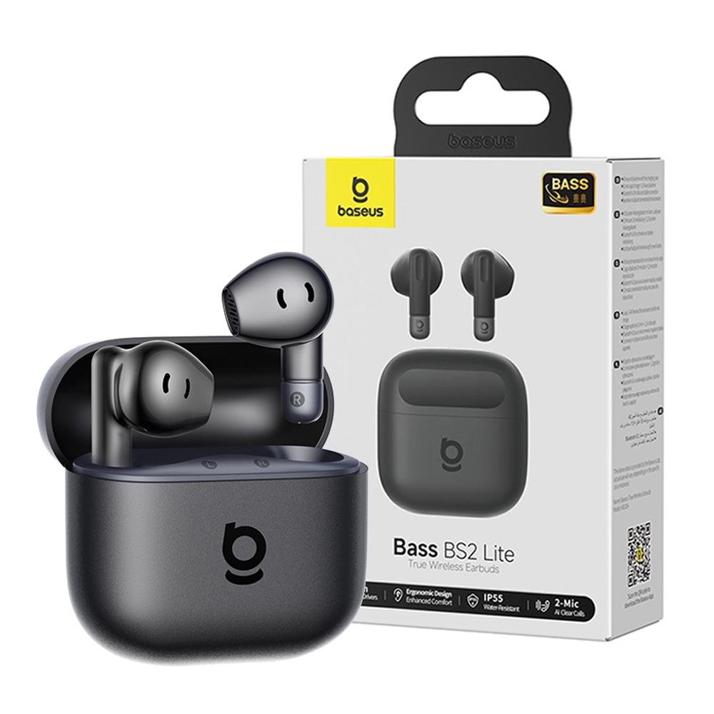 Baseus Bass BS2 Lite Wireless Earbuds-White