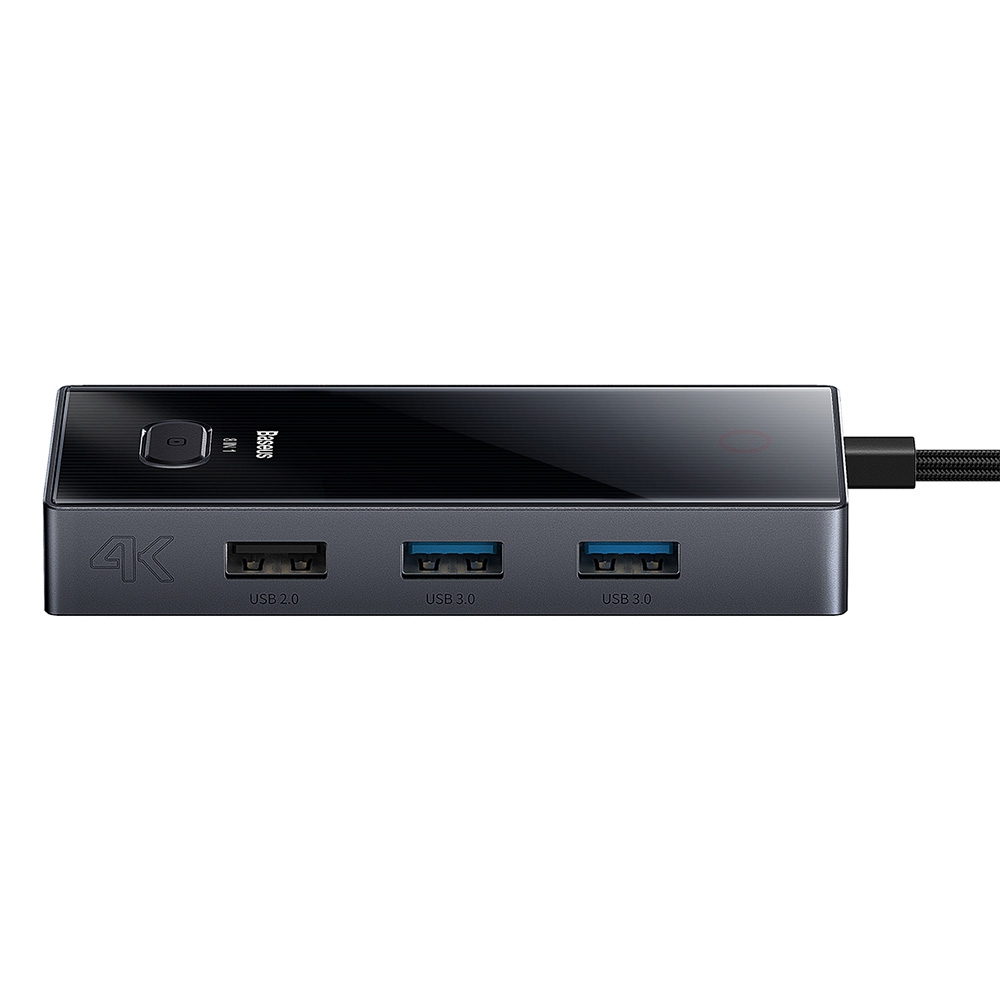 Baseus PioneerJoy 8-Port Type-C HUB Adapter (Type-C to HDMI4K@60Hz*1+USB3.0*2+USB2.0*1+PD*1+RJ45*1+SD/TF*1)