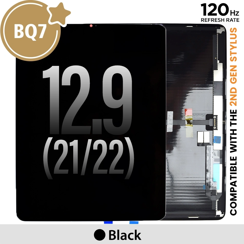 BQ7 LCD Screen Replacement for iPad Pro 12.9 (2021) / 12.9 (2022)-Black (120Hz ProMotion)