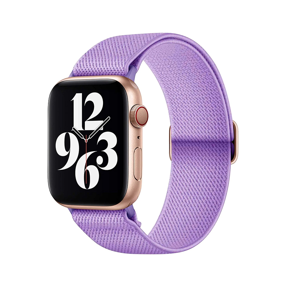 Re-Define Stretchy Nylon Watch Band for Apple Watch 42mm / 44mm / 45mm / 49mm-White