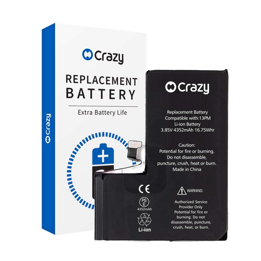 Crazy Improved Quality- iPhone 13 Pro Max Replacement Battery with Adhesive Strips 4352mAh (TI CHIP: 27546) (Cheapest Price)