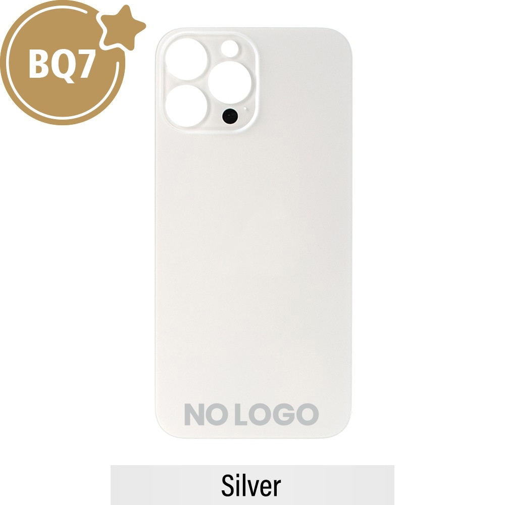 BQ7 Rear Glass With 3M Adhesive Replacement for iPhone 13 Pro Max (NO LOGO)-Silver