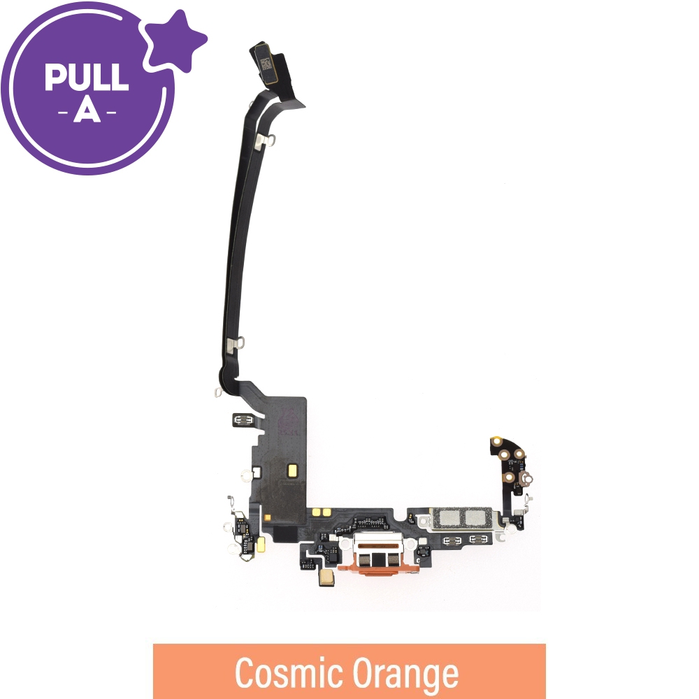 Charging Port for iPhone 17 Pro Max (Chinese/Nano-SlM Version) (PULL-A)-Cosmic Orange