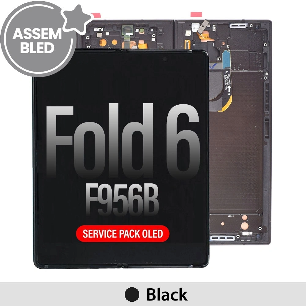 ASSEMBLED OLED Screen Replacement with Frame for Samsung Galaxy Z Fold6 5G F956B -Black
