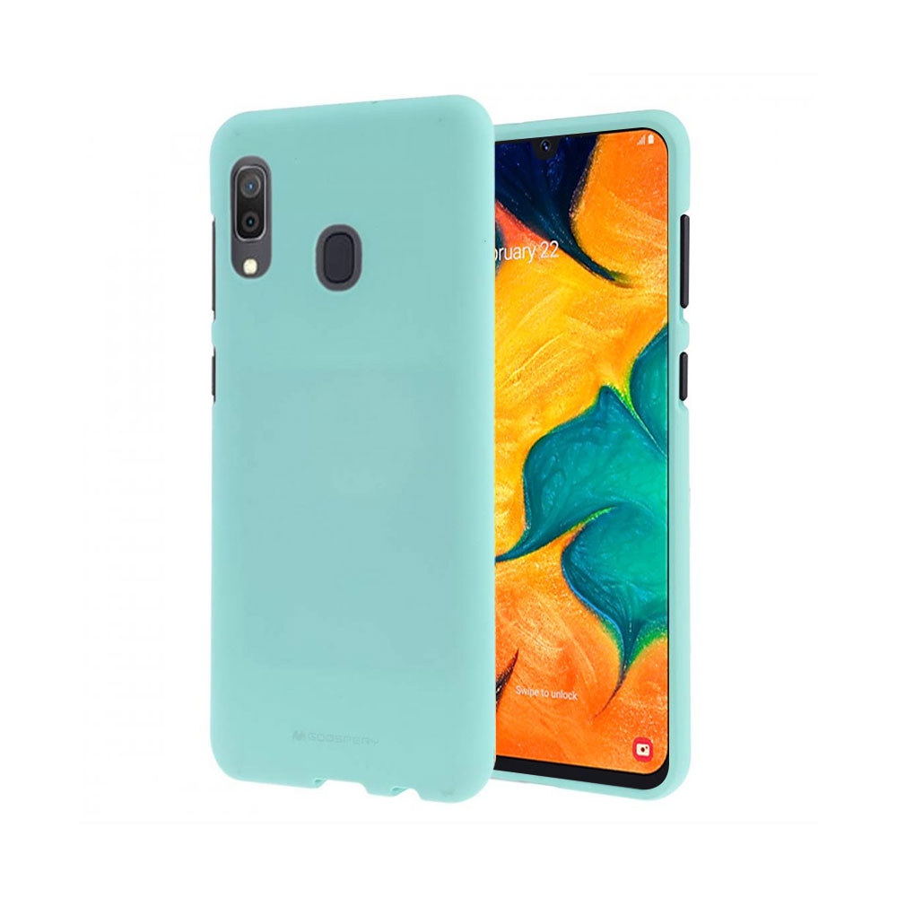 Mercury Soft Feeling Jelly Case for Samsung Galaxy A20 A30-Black