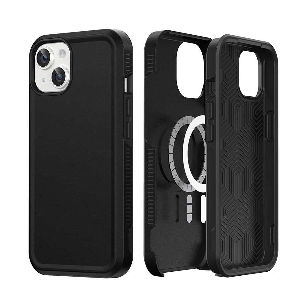iPhone 15 Redefine Minimalist Shockproof 2 in 1 Case Cover With Magnetic Ring