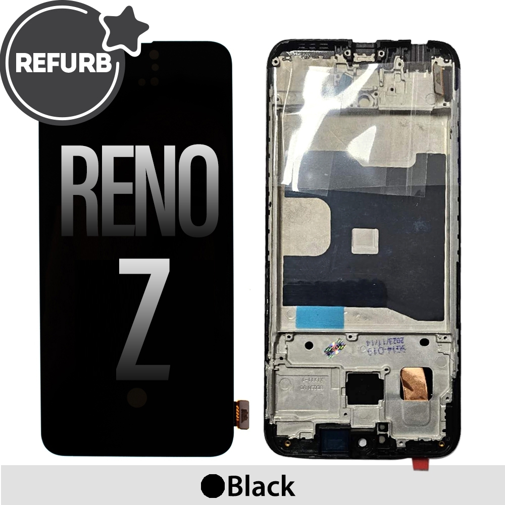 REFURB OLED Screen Replacement Digitizer With Frame For OPPO Reno Z-Black
