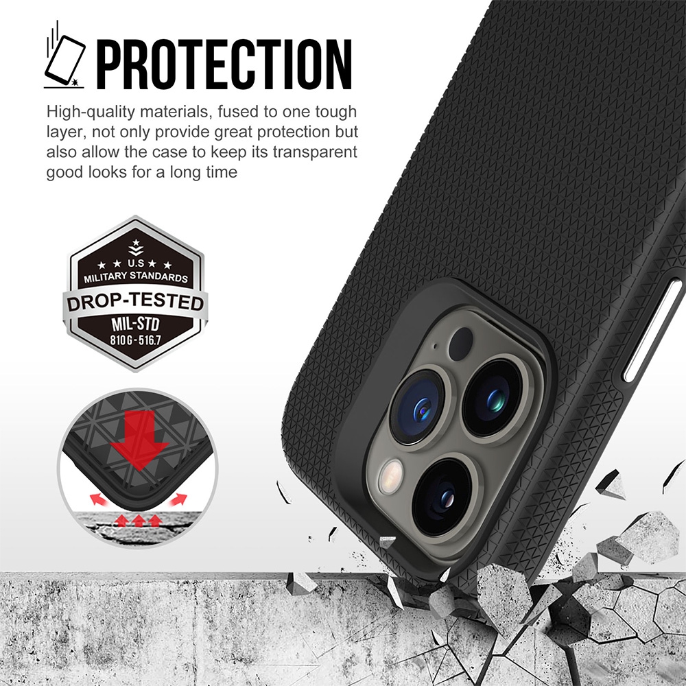 Rhinos Rugged Shockproof Magsafe Cover Case for iPhone 16-Rose Gold