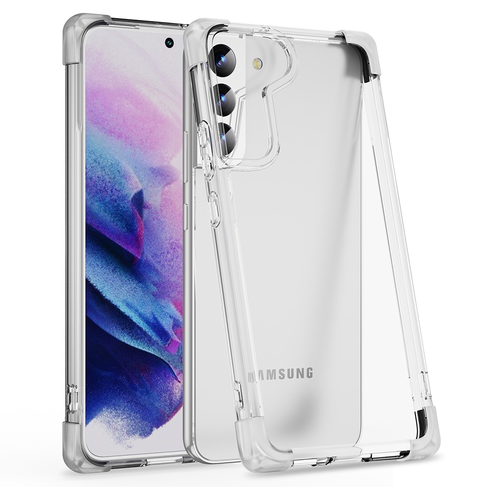 Anti-Shock Space Protective Clear Case Cover for Samsung Galaxy S22 Plus-Transparent