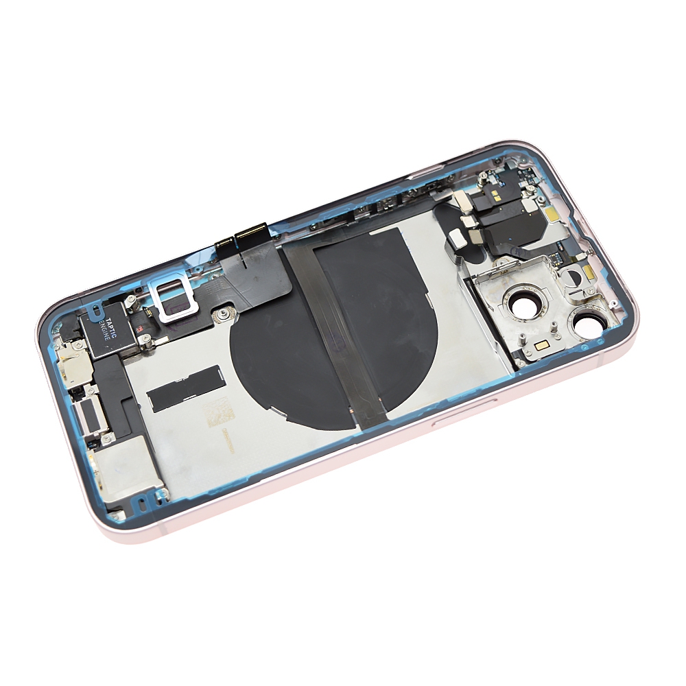 AMPLUS Rear Housing with Full Set Parts for iPhone 13 -Pink
