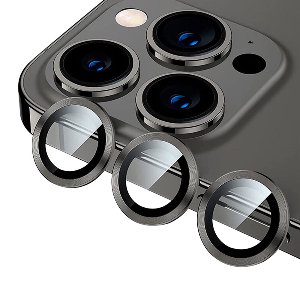 Kinglas Camera Lens Protector for iPhone 11 Pro / 11 Pro Max / 12 Pro (Set of 3)-Graphite