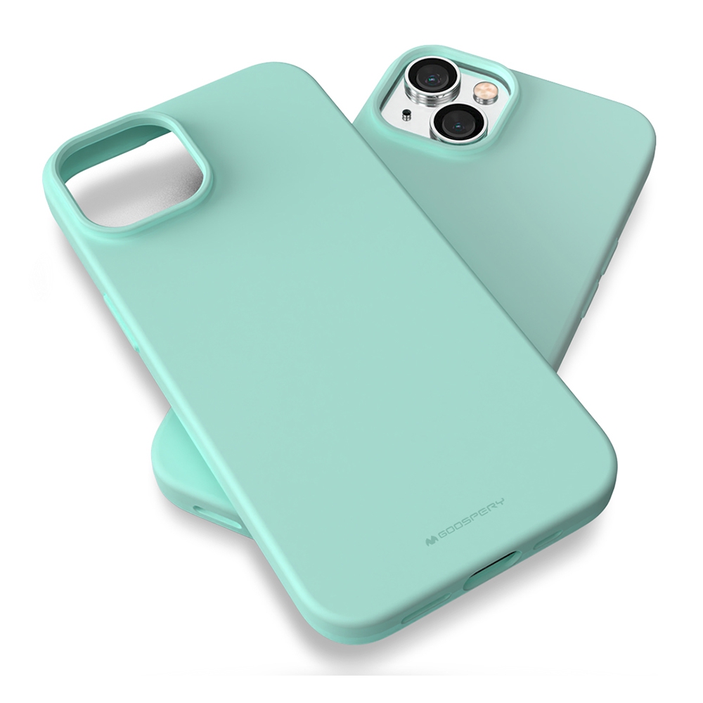 Mercury Soft Feeling Jelly Cover Case for iPhone 15-Black