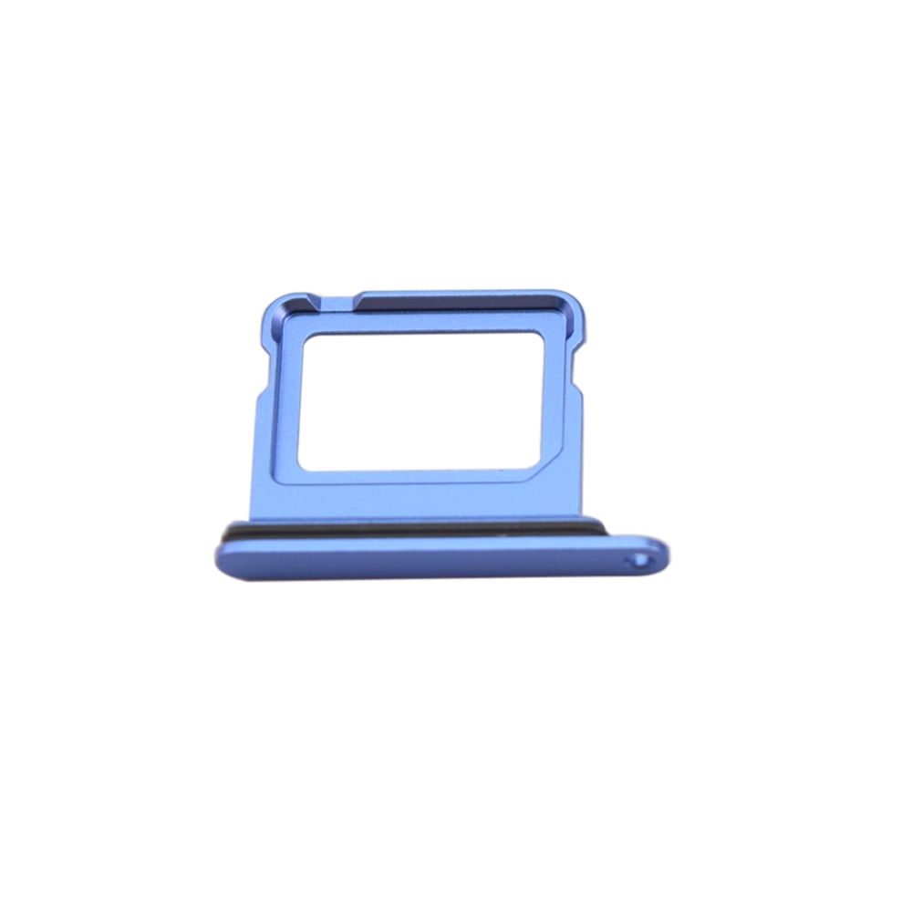 Dual SIM Card Tray and Side Button for iPhone 16 / 16 Plus-Ultramarine (Compatible with Single SIM Phones and Dual SIM Phones)
