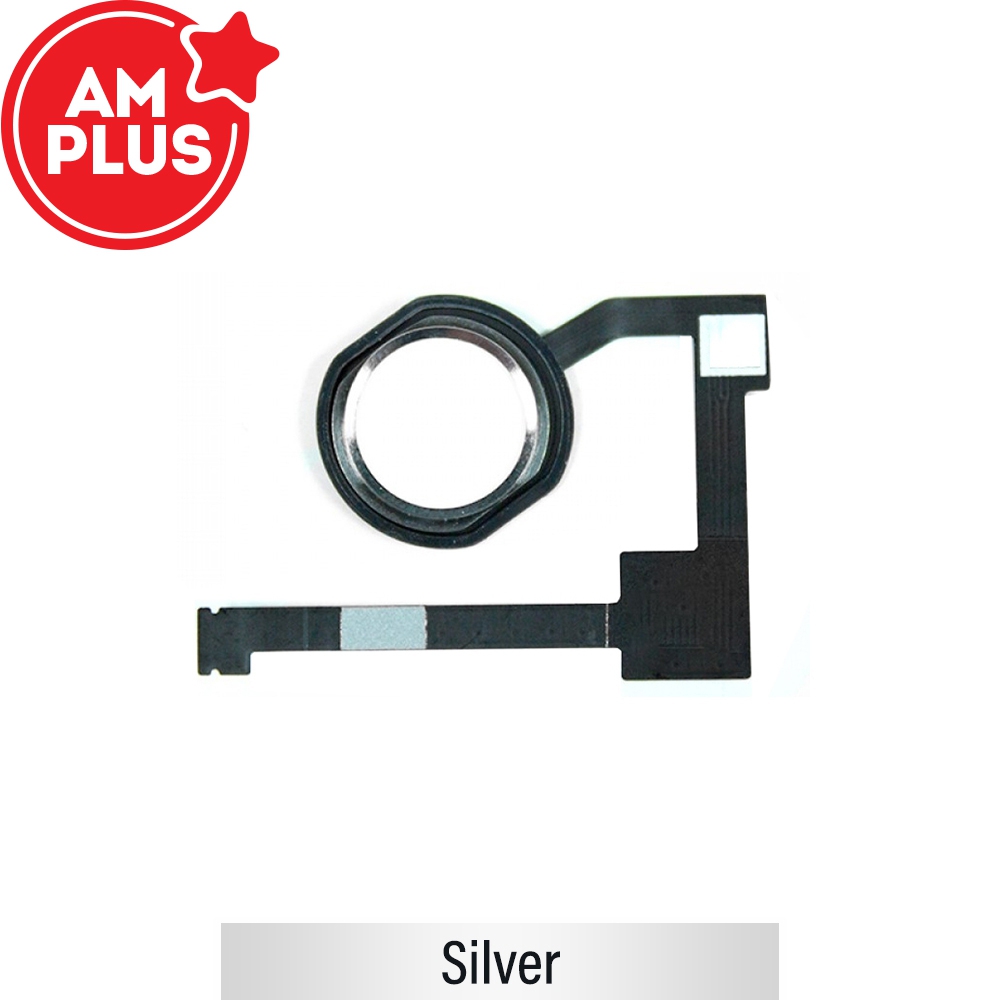 AMPLUS Home button with Flex Cable for iPad Air 2 / Pro 12.9 (2015) / mini 4-Silver