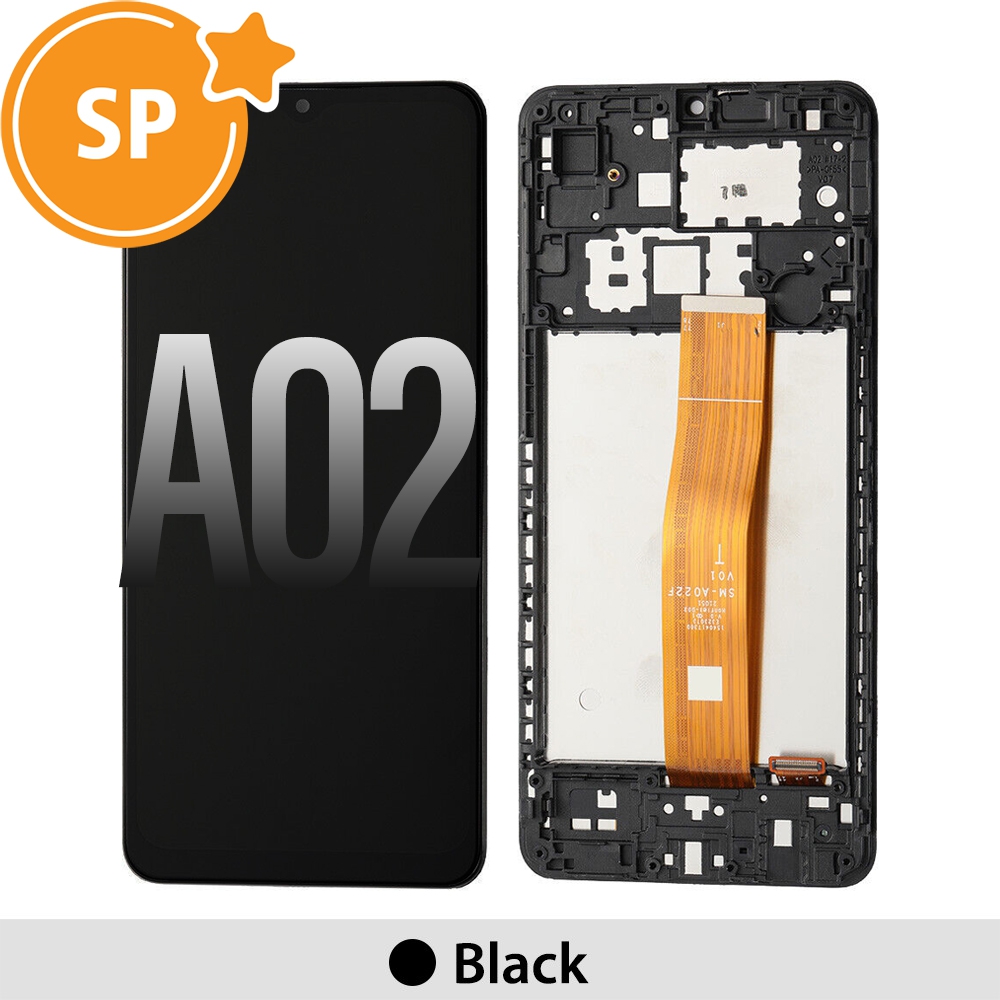 Samsung Galaxy A02 A022F LCD Screen Replacement Digitizer (Service Pack)-Black