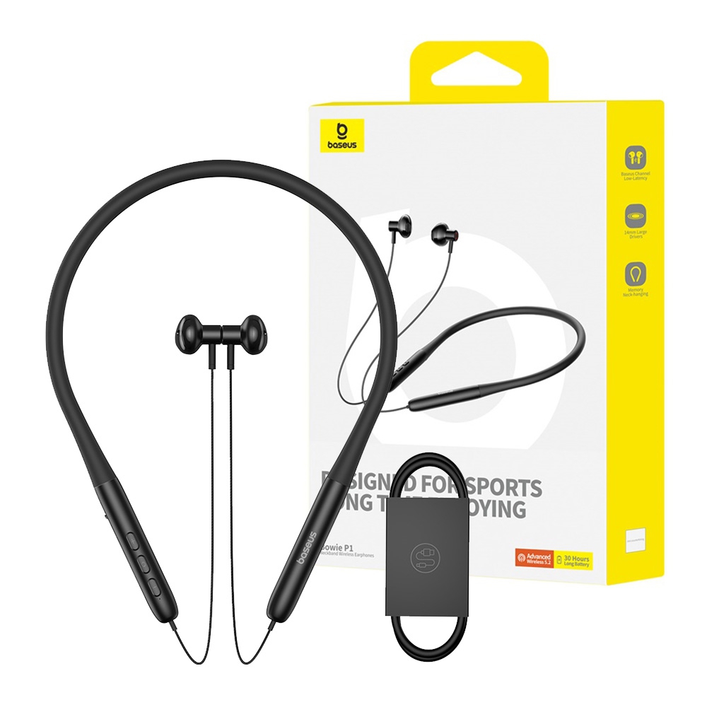 Baseus Bowie P1 Neckband Wireless Earphones-White