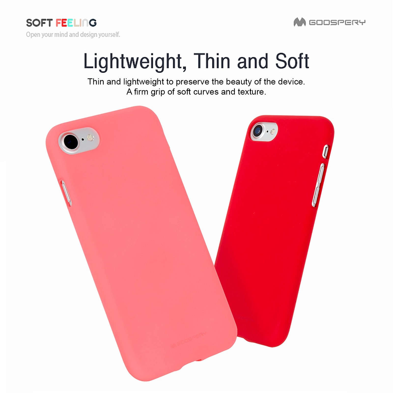 Mercury Soft Feeling Jelly Cover Case for iPhone 14 Max (Plus)-Pink