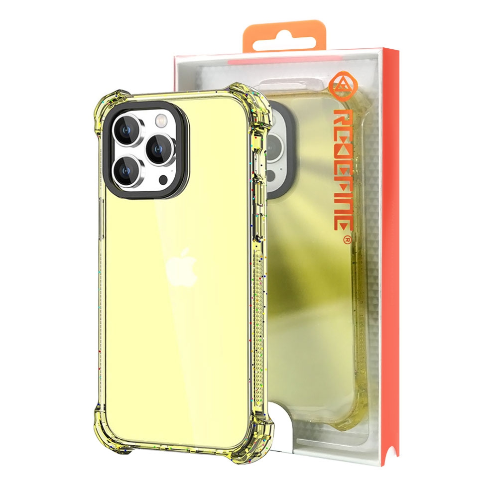 Bounce Impact Clear Shockproof Case Cover for iPhone 15-Clear Black