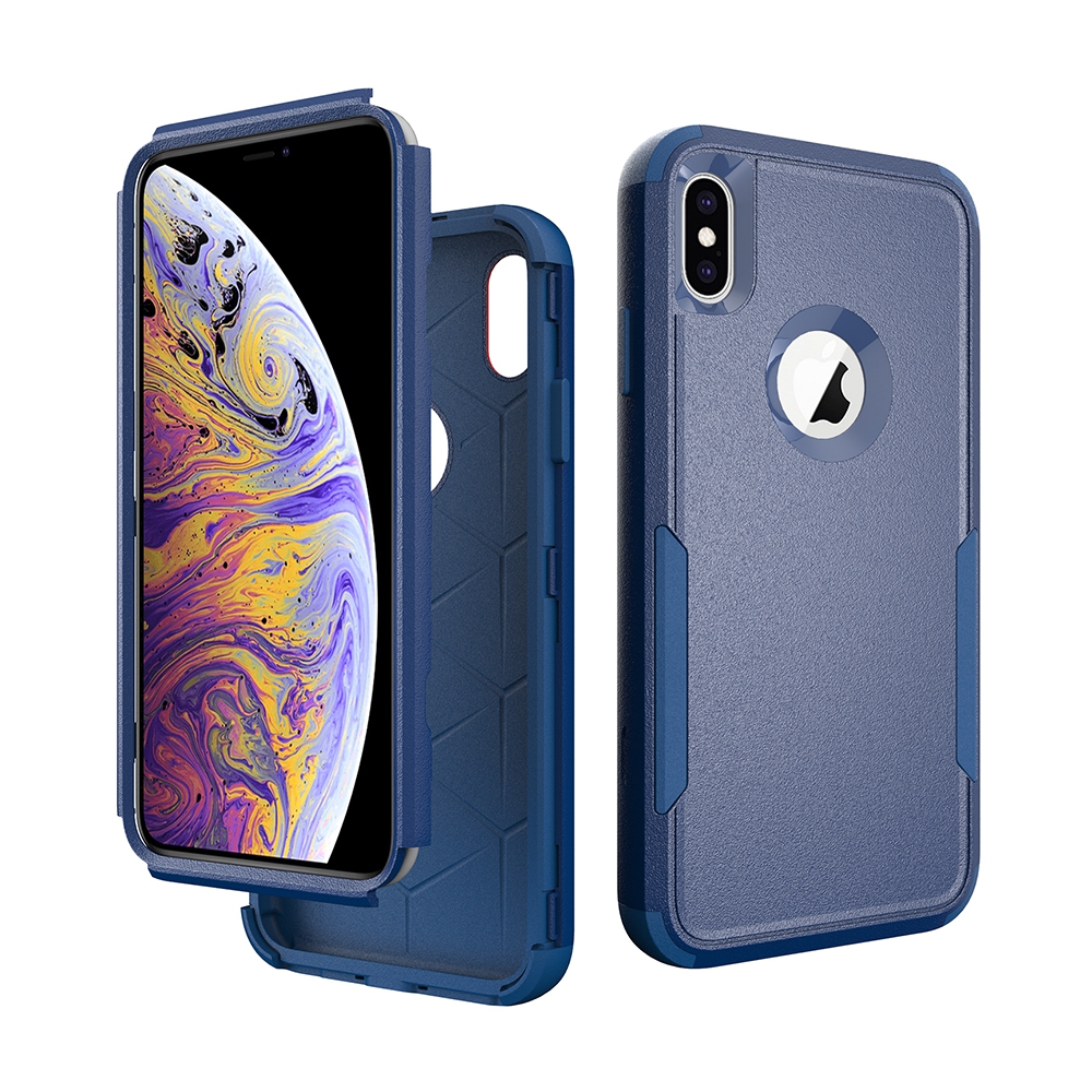 Re-Defense Premium Shockproof Heavy Duty Armor Case Cover for iPhone XS Max-Black