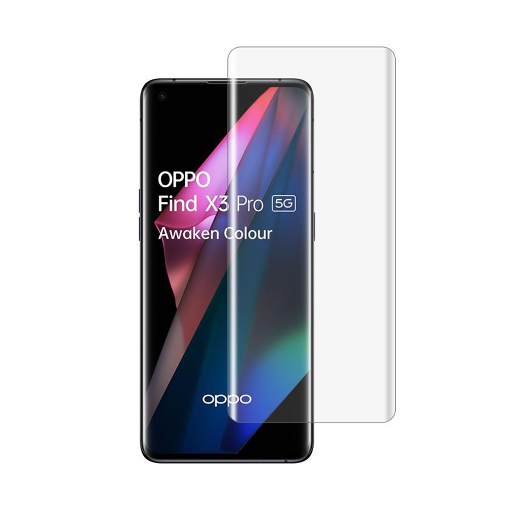 3D Curved UV Tempered Glass Screen Protector For Oppo Find X3 / Find X3 Pro / Find X5 Pro / OnePlus 9 Pro / 10 Pro