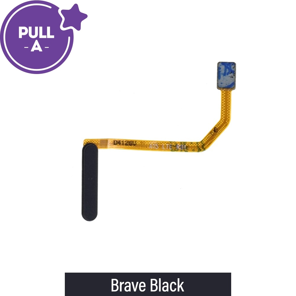 Fingerprint Reader with Flex Cable for Samsung Galaxy A15 A155F / A15 5G A156B (PULL-A)-Brave Black