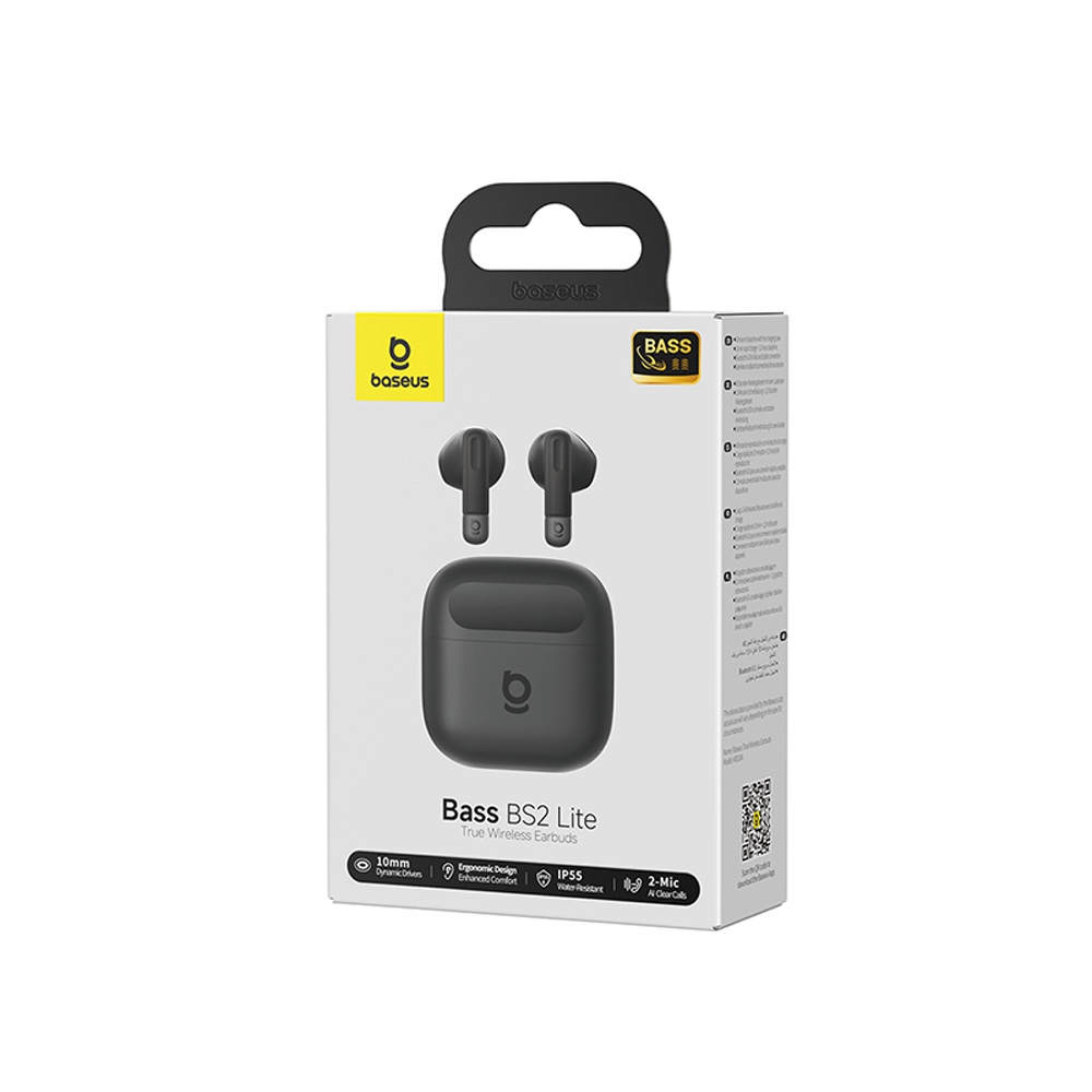 Baseus Bass BS2 Lite Wireless Earbuds-White