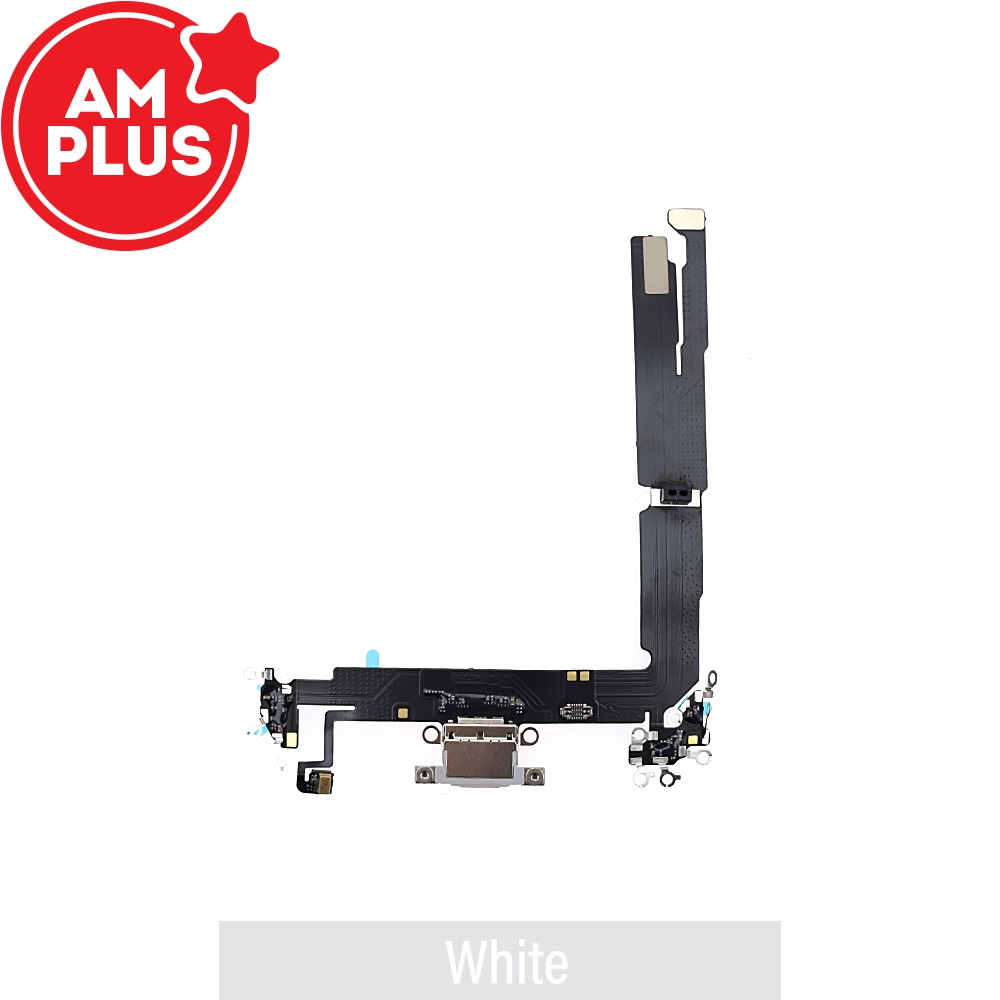 AMPLUS Charging Port for iPhone 16 Plus -White