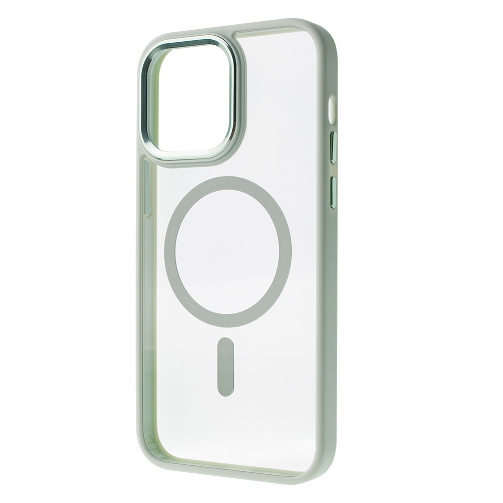 Redefine Metal Camera Lens Magnetic Transparent Magsafe Case for iPhone 14 Pro-White
