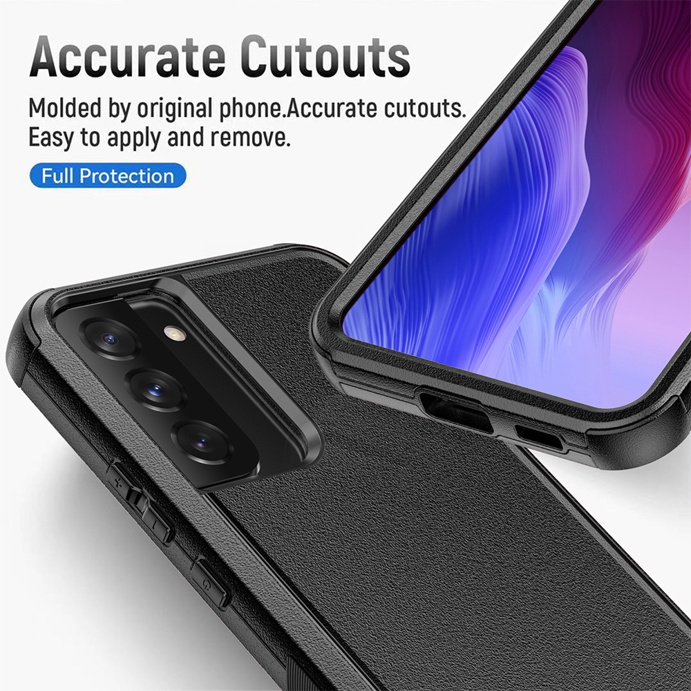 Re-Define Premium Shockproof Heavy Duty Armor Case Cover for Samsung Galaxy S22 Plus-Black