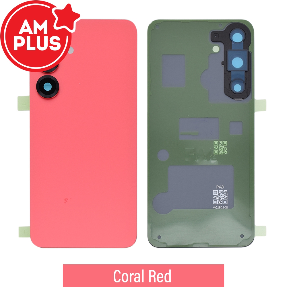 AMPLUS Rear Cover Glass for Samsung Galaxy S25 Plus S936B-Coral Red