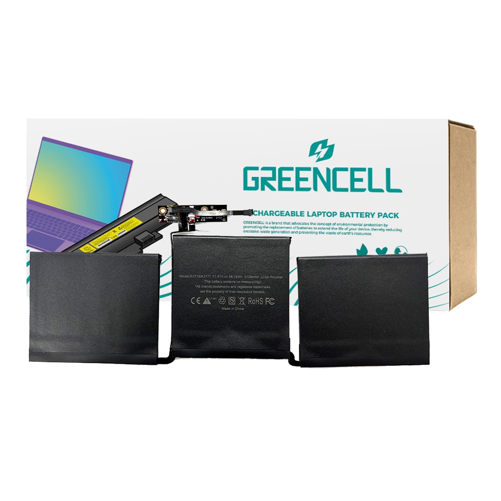 Greencell Battery A1713 A217 1MacBook Pro 13'' A1708 (Late 2016-Mid 2017) / A2289 (2020) / A2338 (2020-2022) / A2159 (2019) 