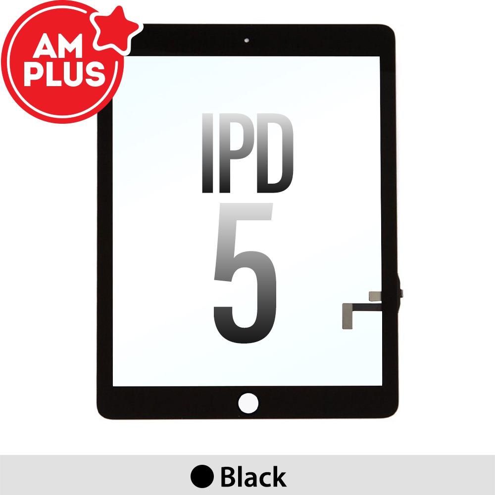 AMPLUS Touch Screen Digitizer with IC Connector for iPad 5 (2017)-Black