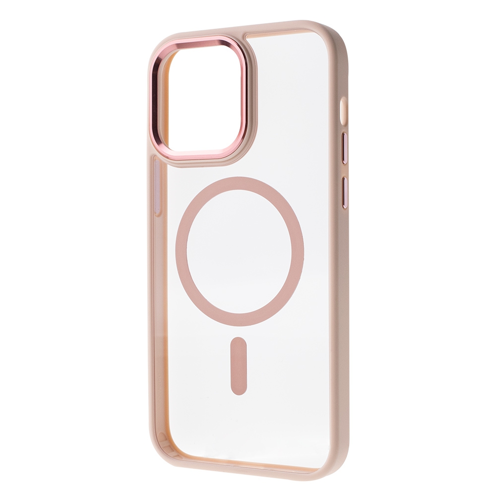 Redefine Metal Camera Lens Magnetic Transparent Magsafe Case for iPhone 14 Pro-White