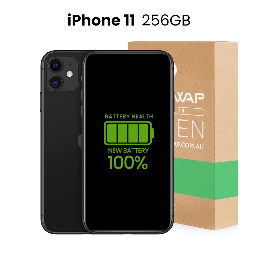 Apple Refurbished Fully Functional iPhone 11 256GB 100% New Battery - Grade C (Acceptable)-Red
