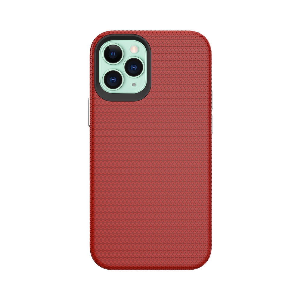 Rhinos Rugged Shockproof Case for iPhone 12 mini (5.4'')-Red