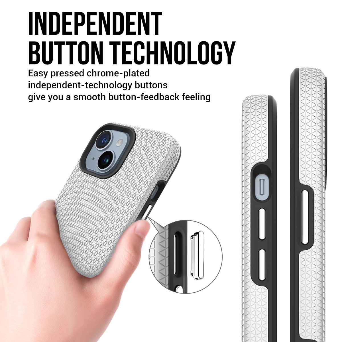 Rhinos Rugged Shockproof Case for iPhone 15 Plus-Mint