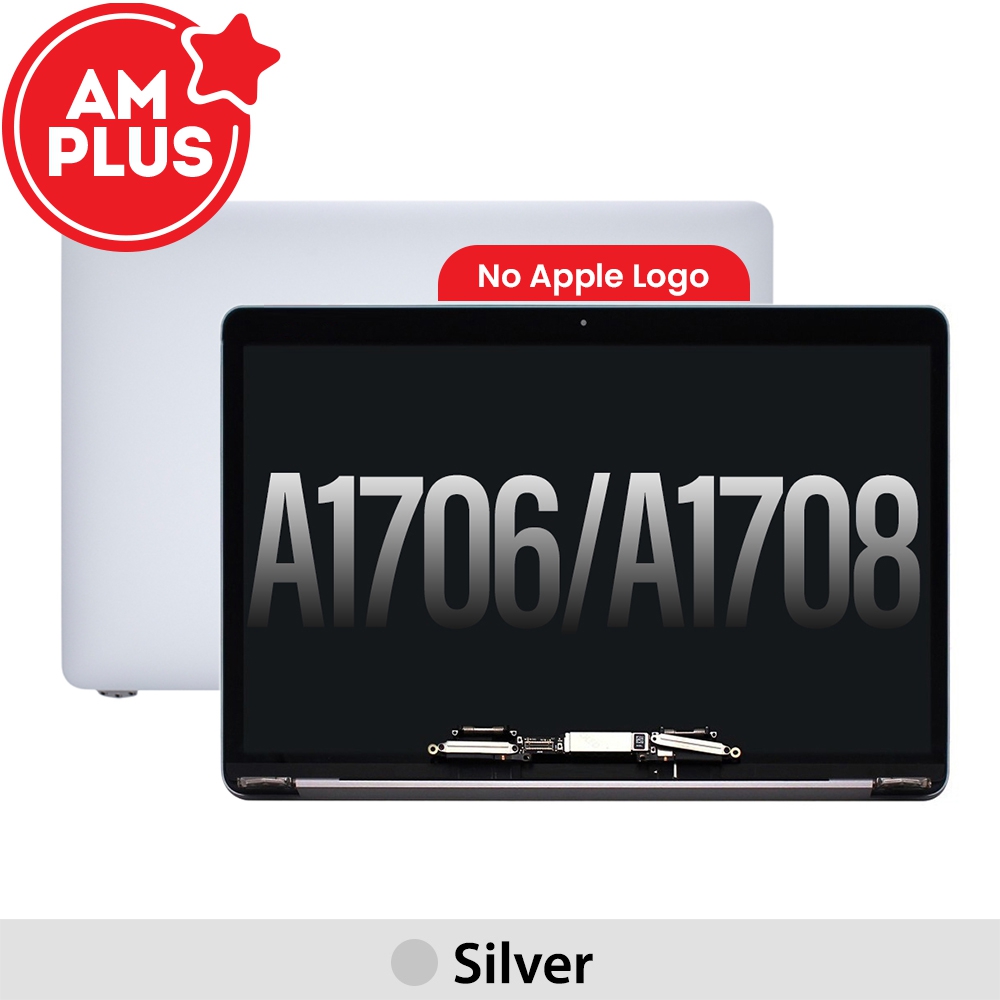 AMPLUS Complete LCD Display Assembly for MacBook Pro 13" A1706 A1708 (Late 2016-Mid 2017) (NO LOGO)-Silver