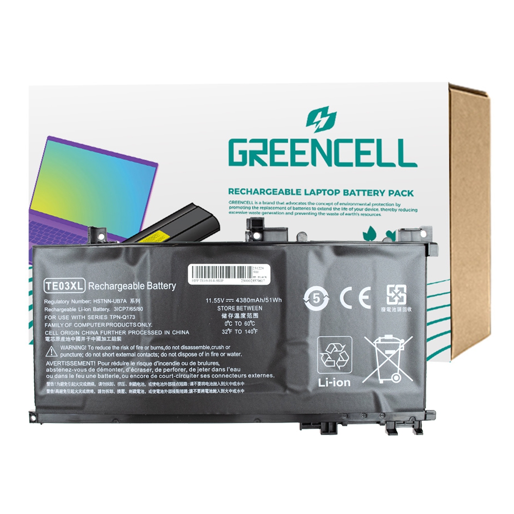 Greencell Battery TE03*HP Omen 15