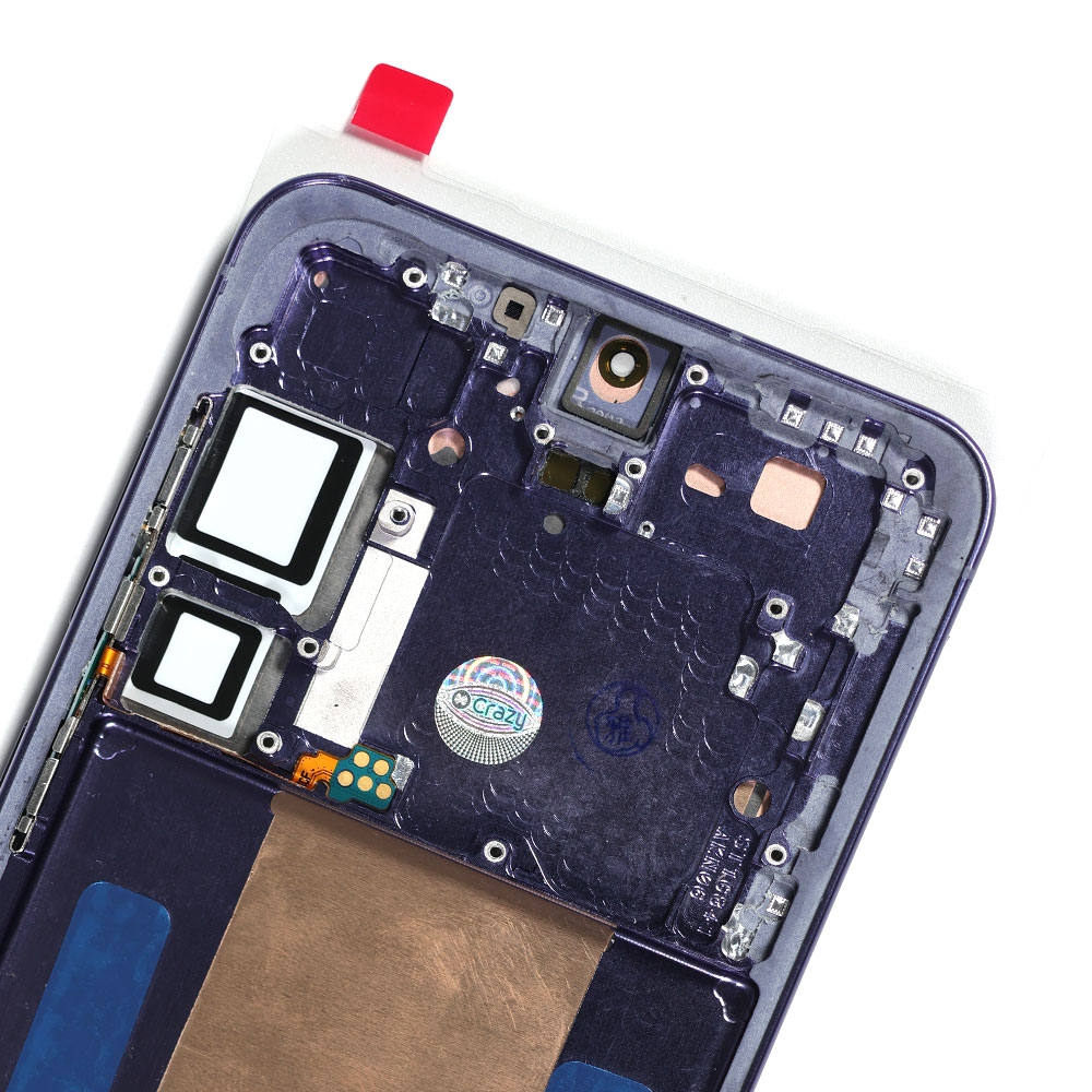 ASSEMBLED OLED Screen Replacement with Frame for Samsung Galaxy S24 Plus S926B-Cobalt Violet (SERVICE PACK SCREEN BUT REFURBISH FRAME ASSEMBLED BY CRAZY)