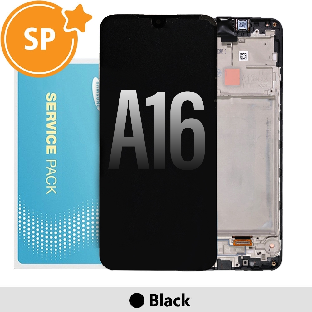 Samsung Galaxy A16 4G A165F OLED Screen Replacement Digitizer GH82-36253A (Service Pack)-Black 
