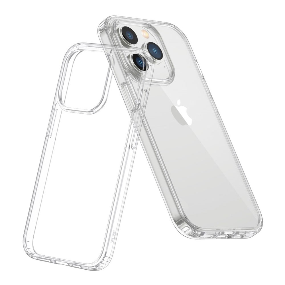 iPhone 15 Pro Max High Quality Acrylic + TPU Hybrid Transparent Case Cover 