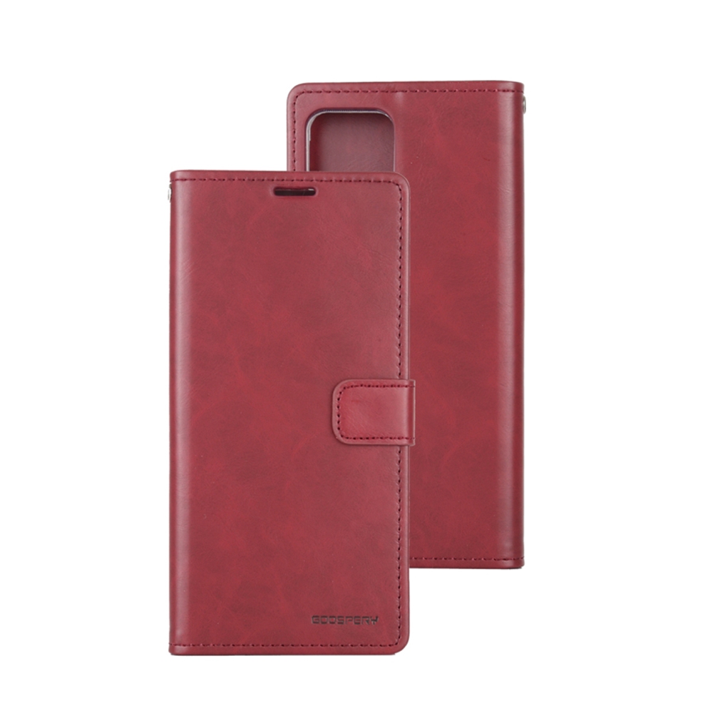 Mercury Bluemoon Diary Case for iPhone 15 Plus-Wine