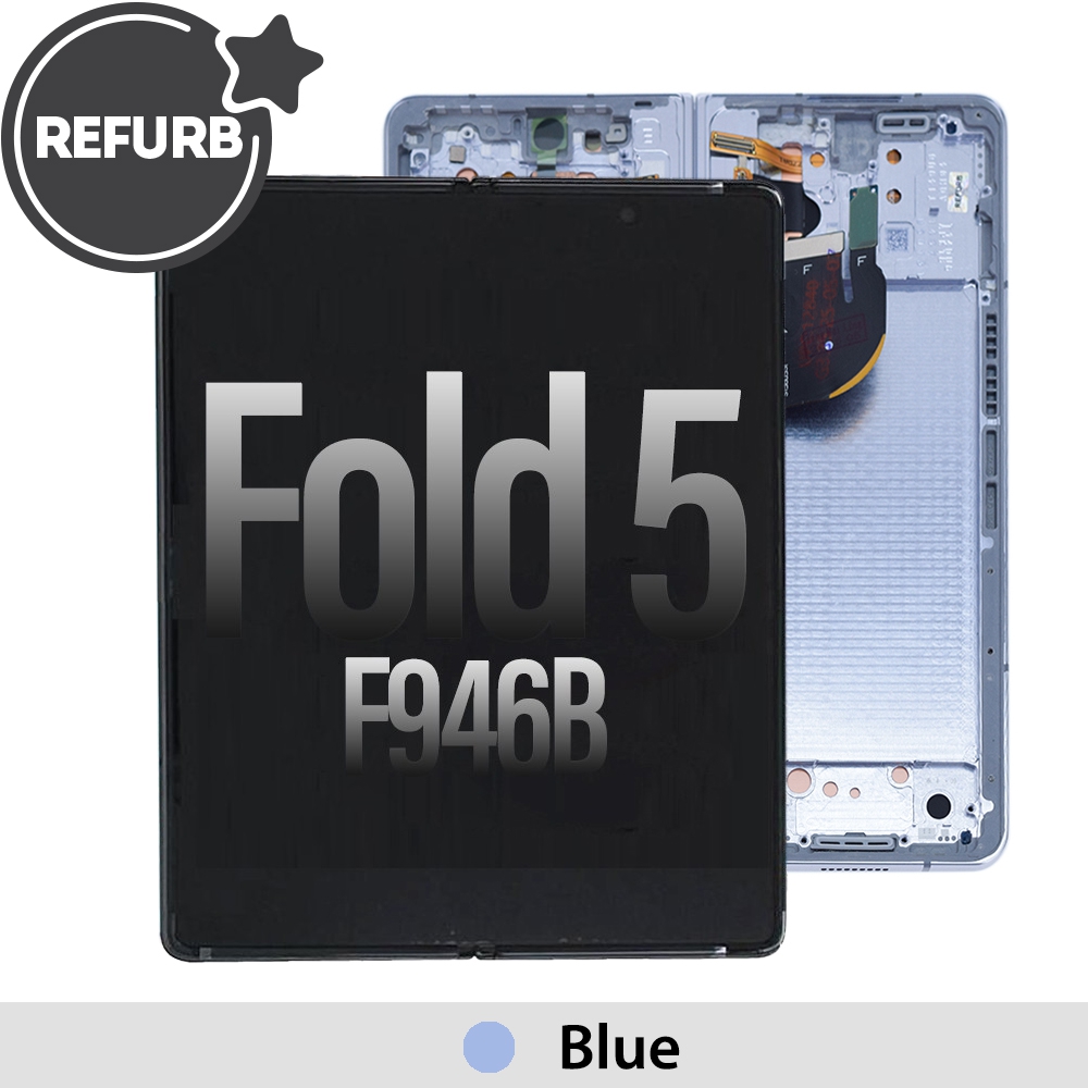 ASSEMBLED OLED Assembly Replacement with Frame for Samsung Galaxy Z Fold5 F946B-Blue