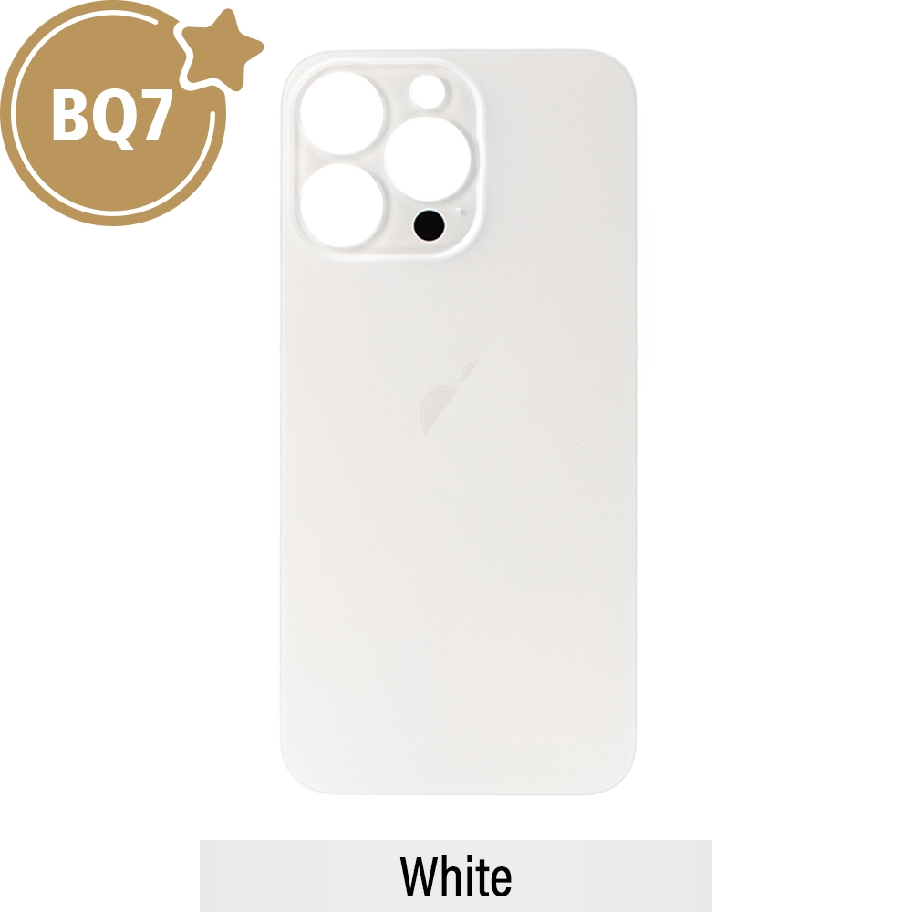 BQ7 Rear Glass With 3M Adhesive Replacement for iPhone 13 Pro-White