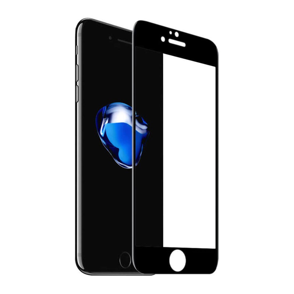Full Coverage Tempered Glass Screen Protector*iPhone 7 / 8-Black