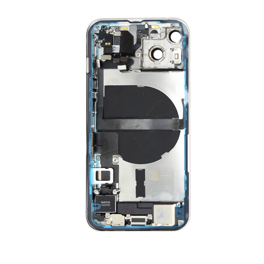 AMPLUS Rear Housing with Full Set Parts for iPhone 13 -White