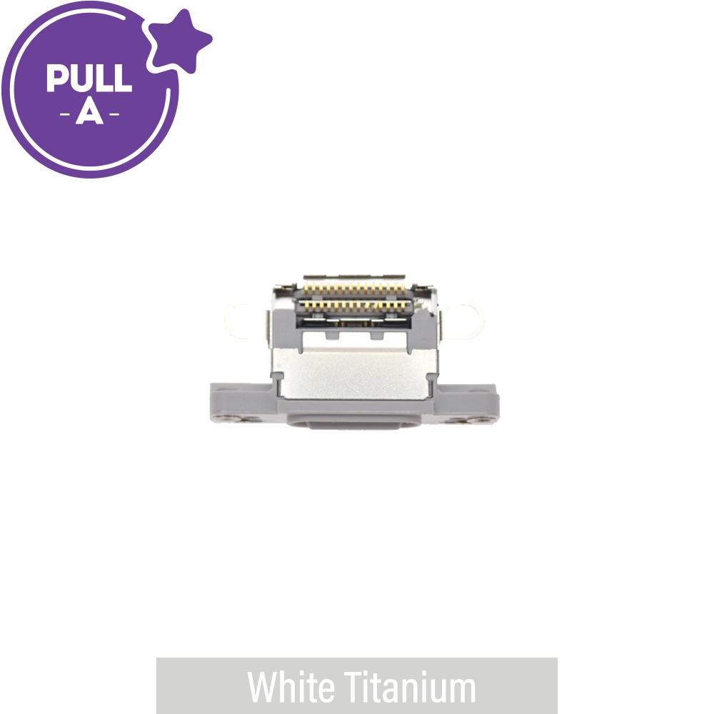 Charging Port Connector for iPhone 16 Pro / 16 Pro Max-White Titanium (PULL-A)